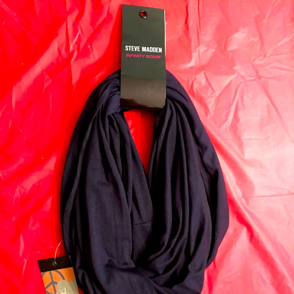 New Navy infinity scarf by Steve Madden